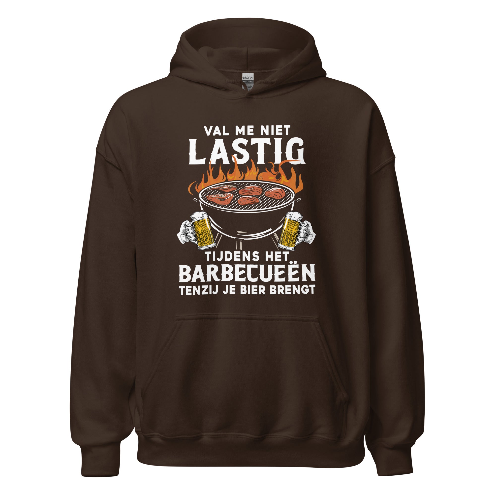 Unisex hoodie (Val me niet lastig tijdens barbecueën, tenzij je bier brengt)