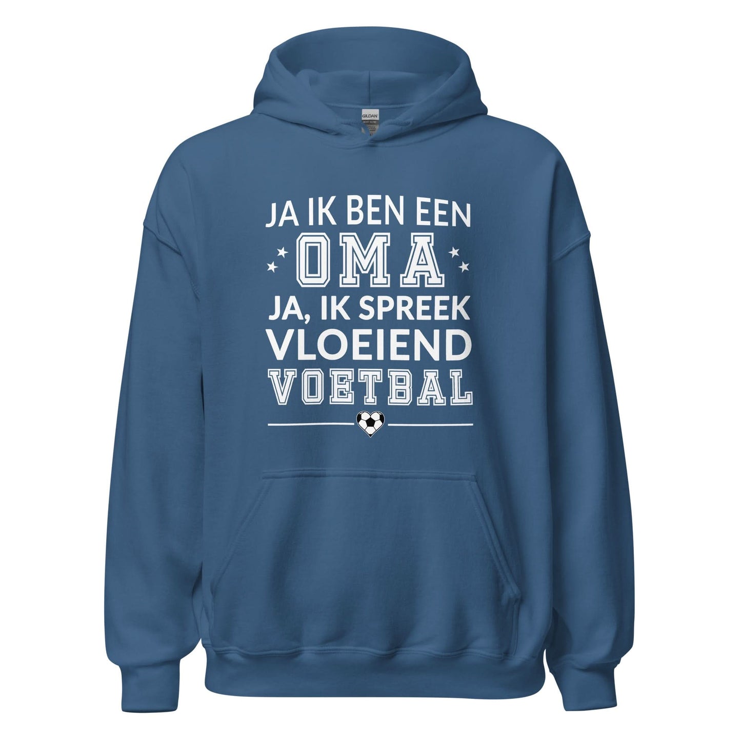 Unisex hoodie (Ja ik ben een oma, Ik spreek vloeiend voetbal)