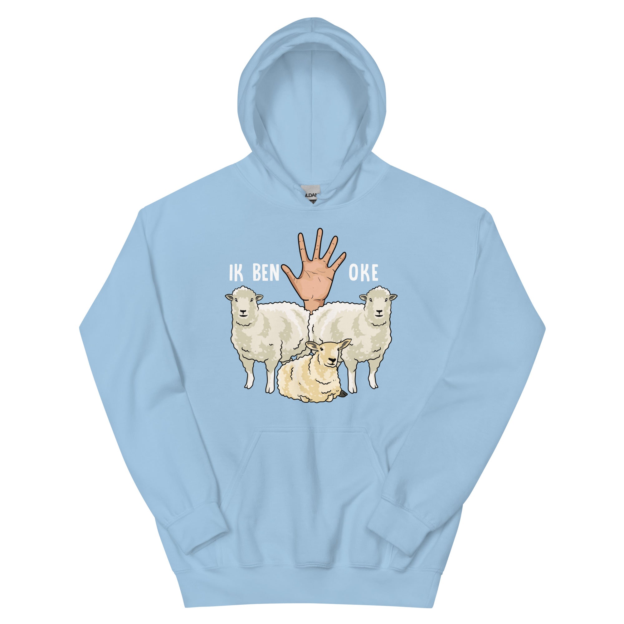 Unisex hoodie (ik ben oke -schaap)