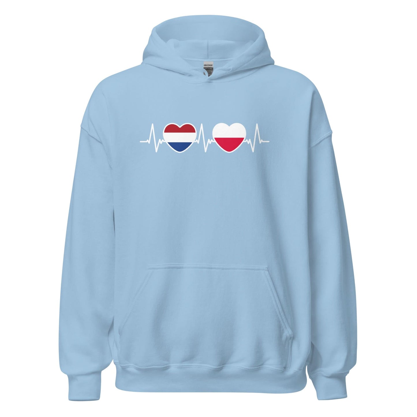 Unisex Hoodie (heartbeat Polen - Nederland)