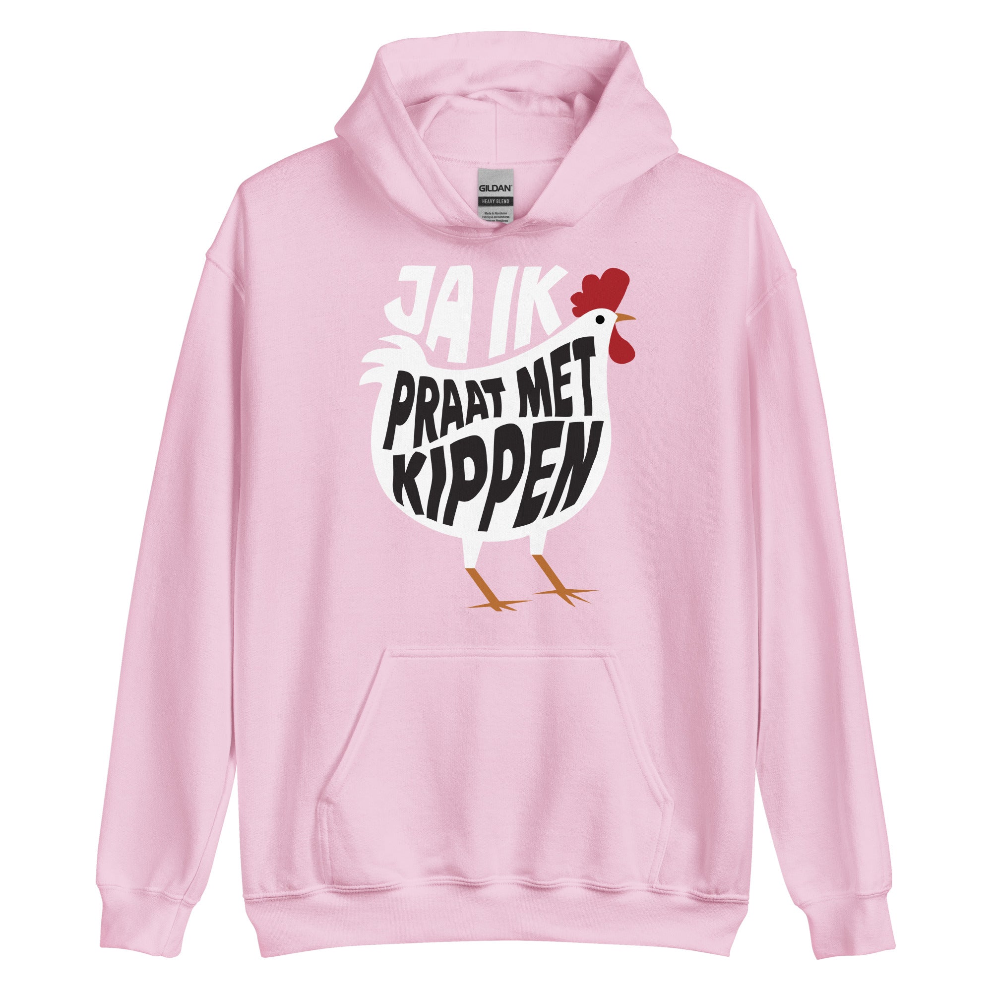 Unisex hoodie - (ja ik praat met kippen)