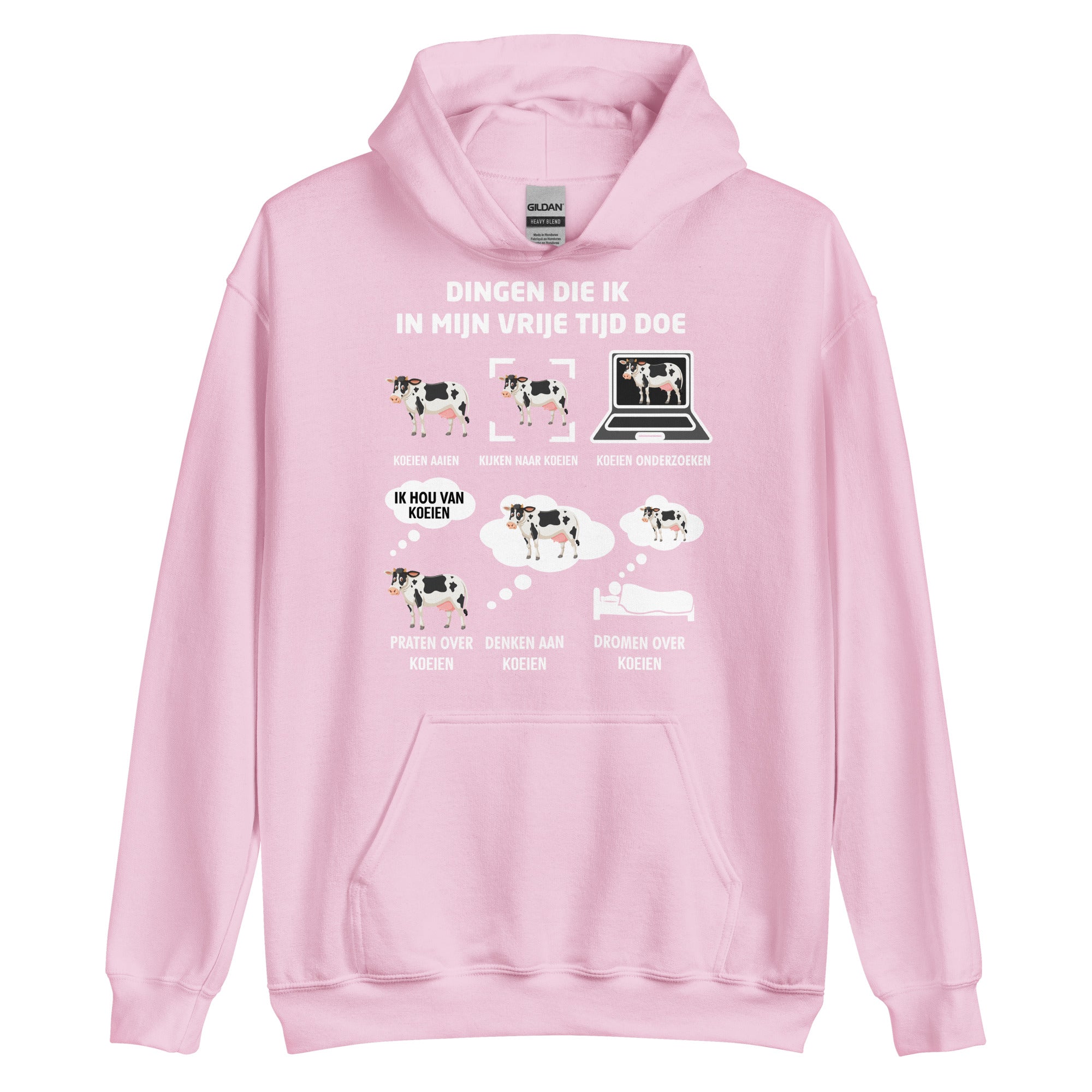 Unisex Hoodie ( vrijde tijd koeien)