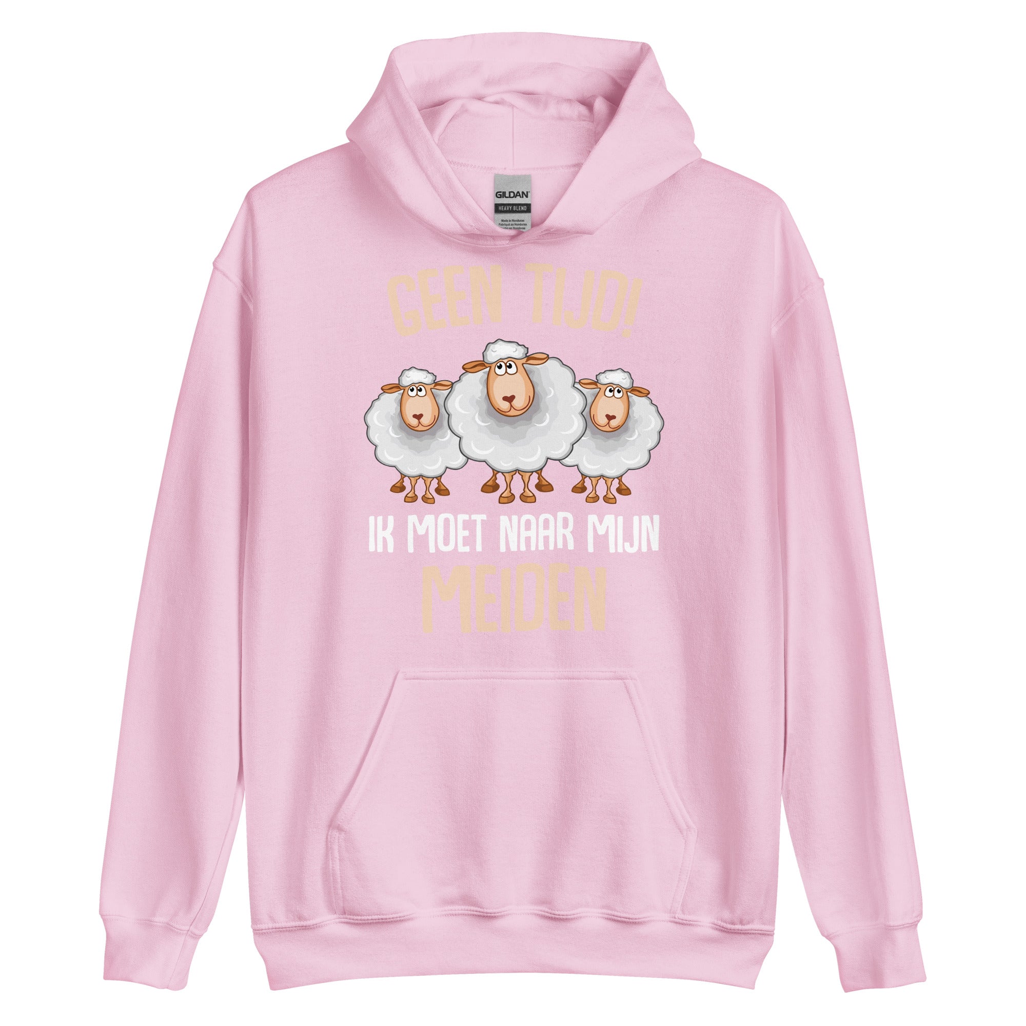 unisex hoodie (geen tijd moet naar mijn meiden -schapen)