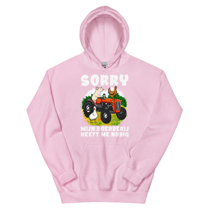 Unisex hoodie  ( sorry - boerderij)
