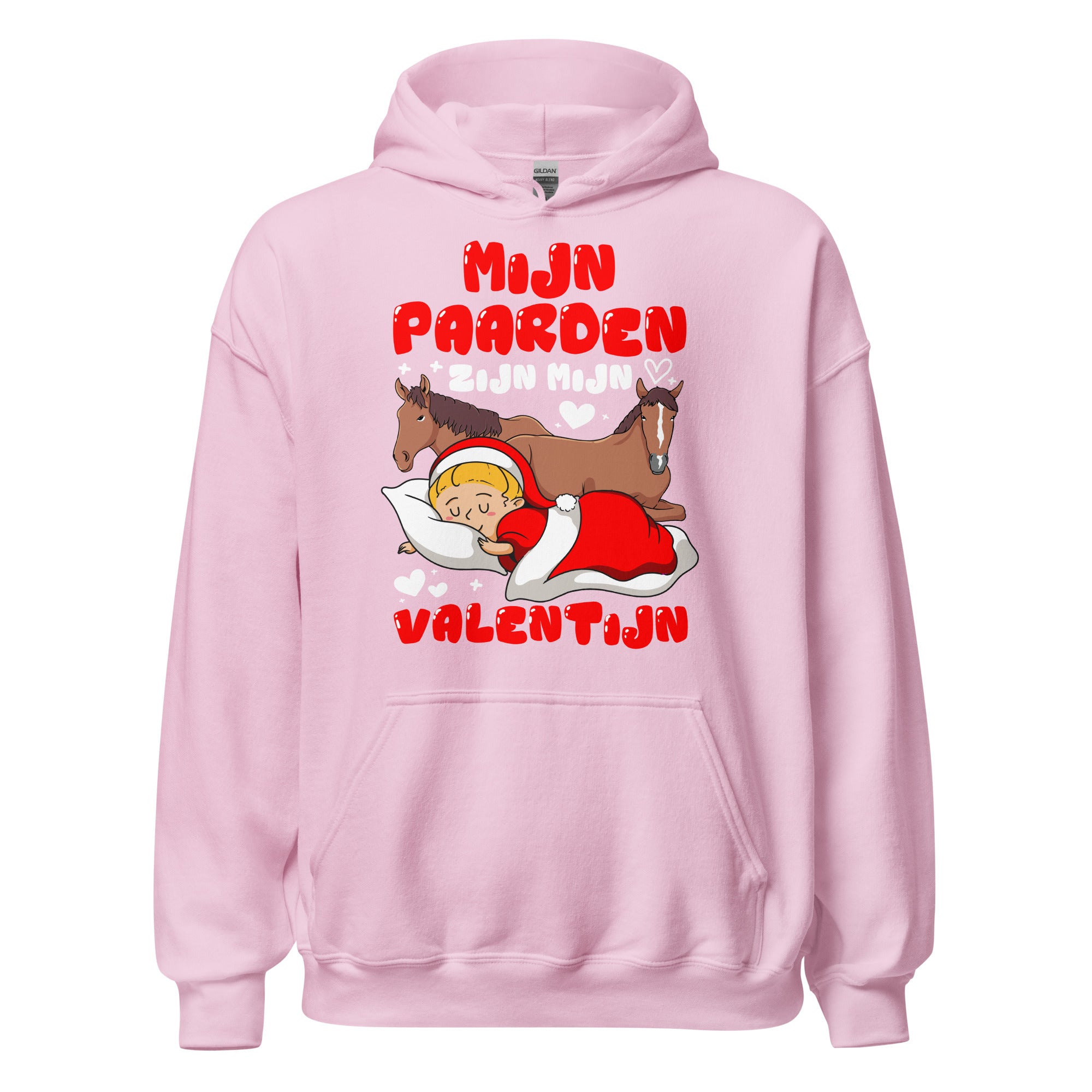 Unisex hoodie ( valentijn paarden)