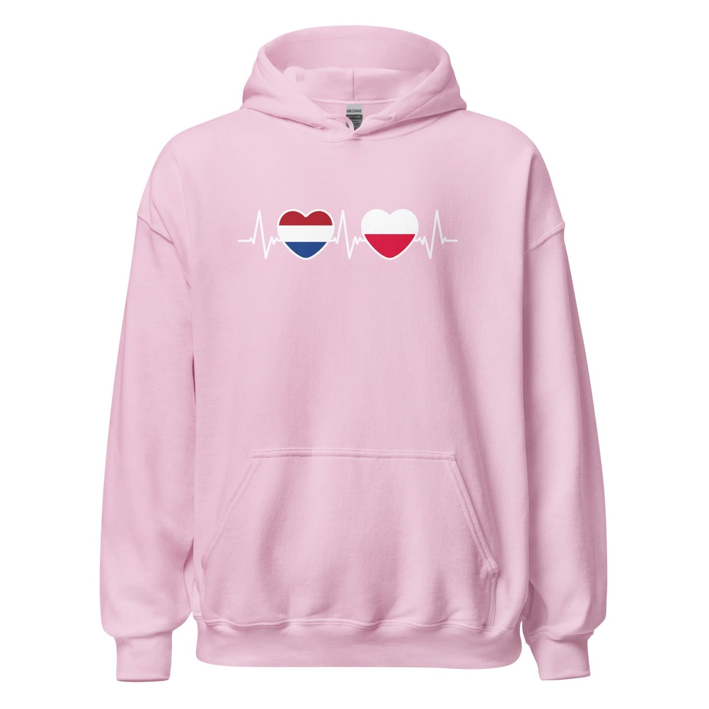 Unisex Hoodie (heartbeat Polen - Nederland)