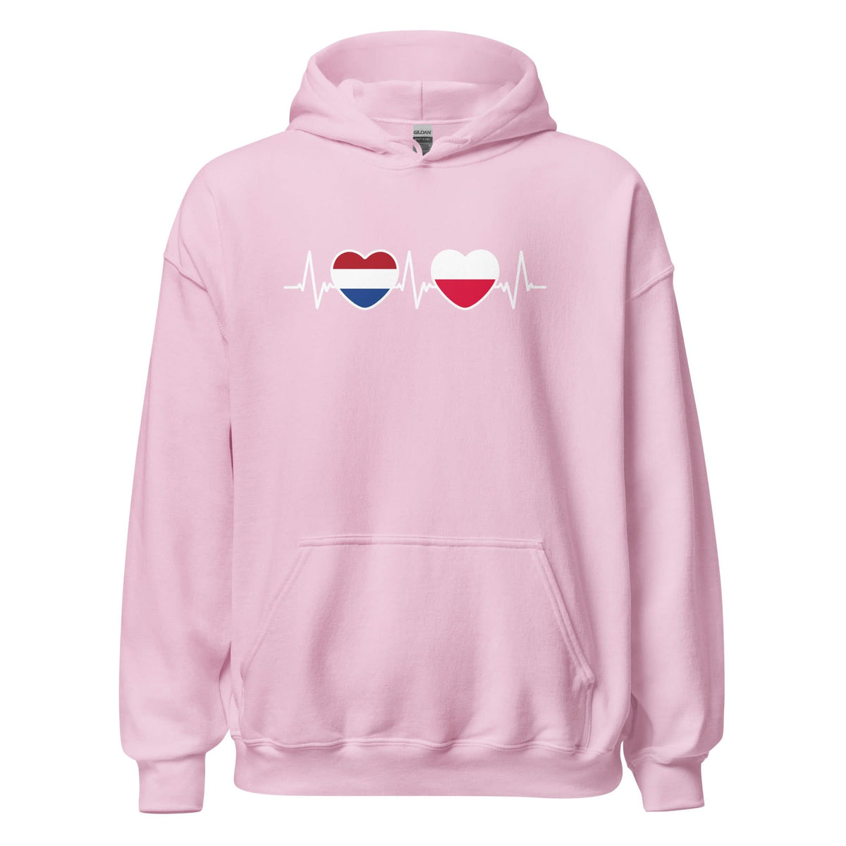 Unisex Hoodie (heartbeat Polen - Nederland)
