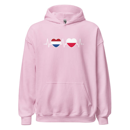 Unisex Hoodie (heartbeat Polen - Nederland)