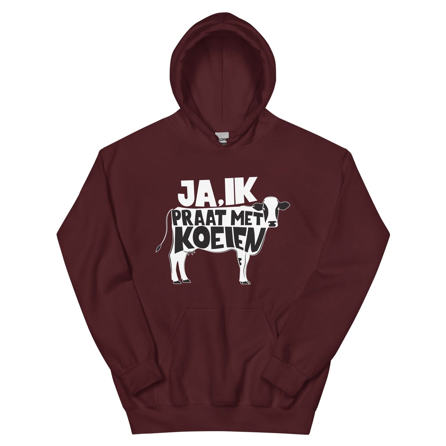 Unisex hoodie ( ja ik praat met koeien)