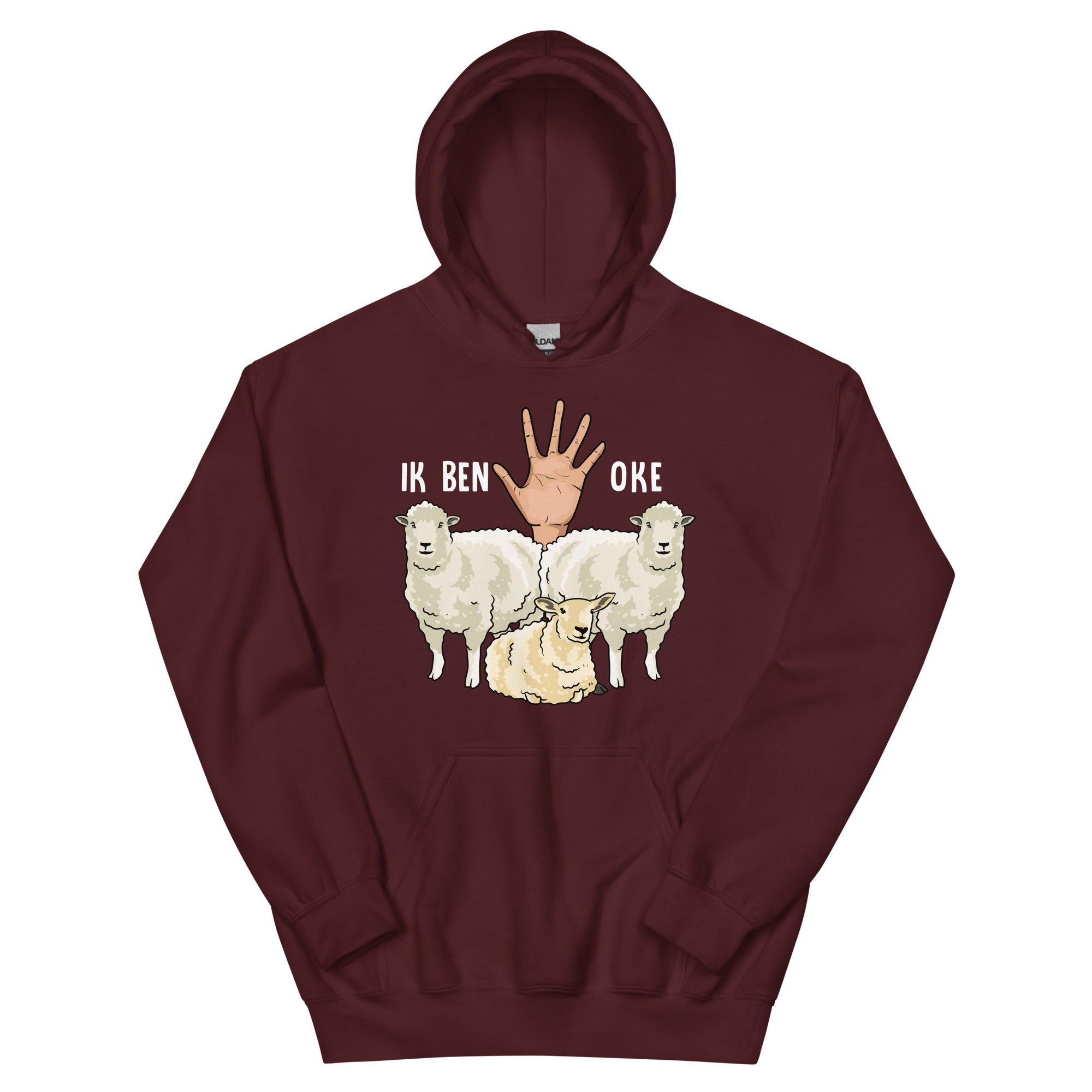 Unisex hoodie (ik ben oke -schaap)