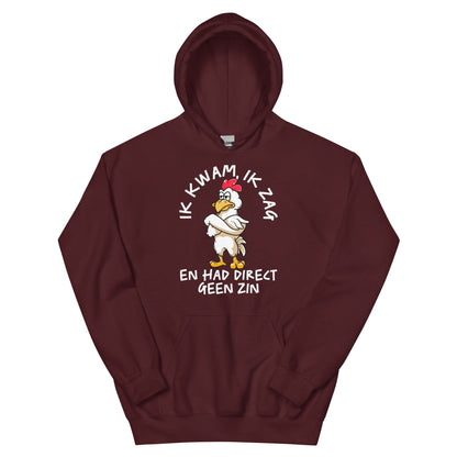 unisex Hoodie ( geen zin - kip)
