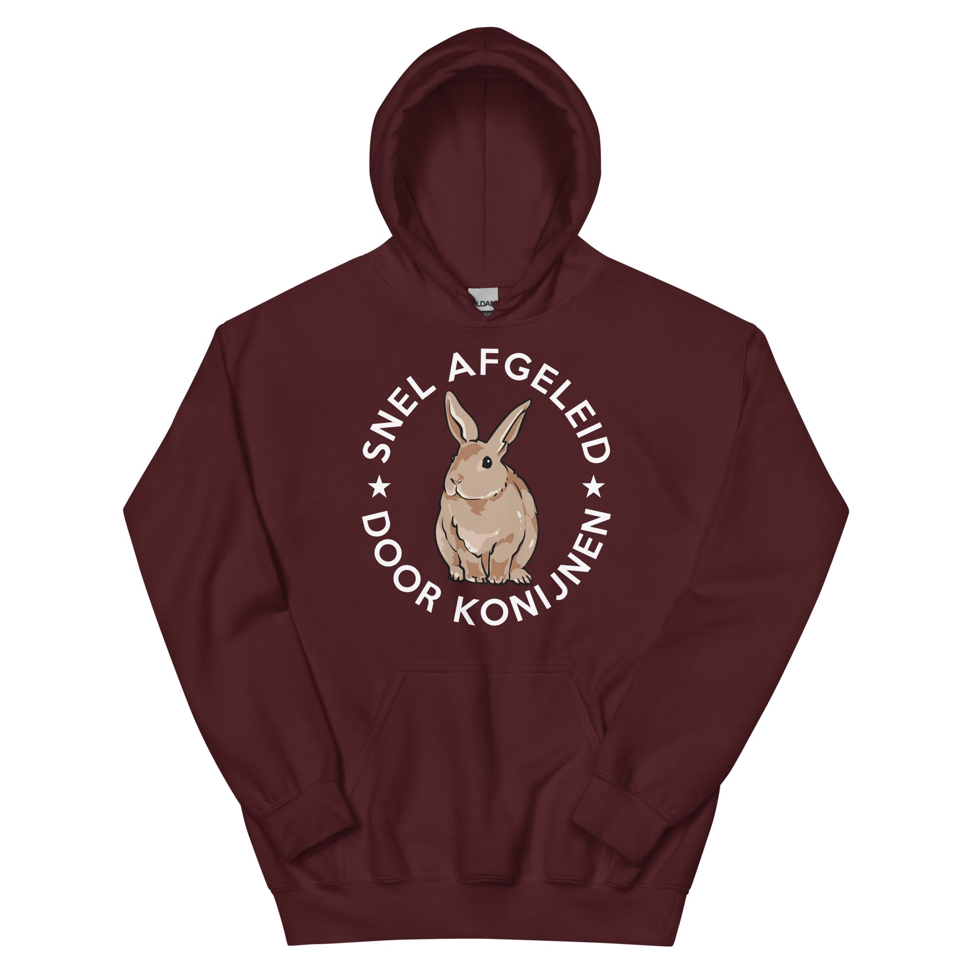 Unisex hoodie ( snel afgeleid door konijnen)