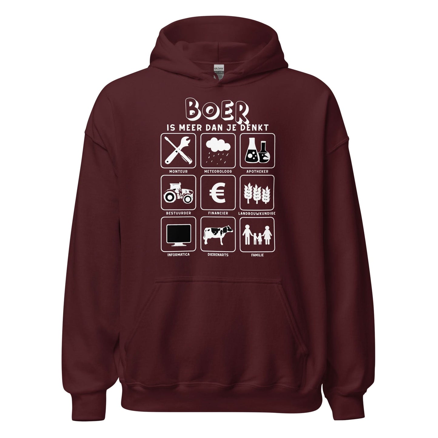 Unisex hoodie (meer dan je denkt - boer2 )