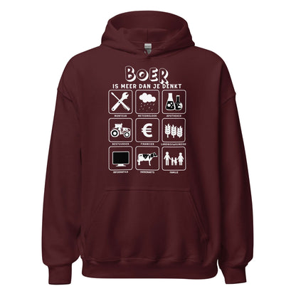 Unisex hoodie (meer dan je denkt - boer2 )