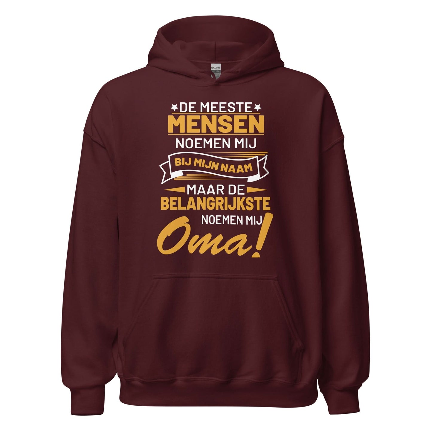 unisex hoodie ( belangrijkste noemen mij oma)