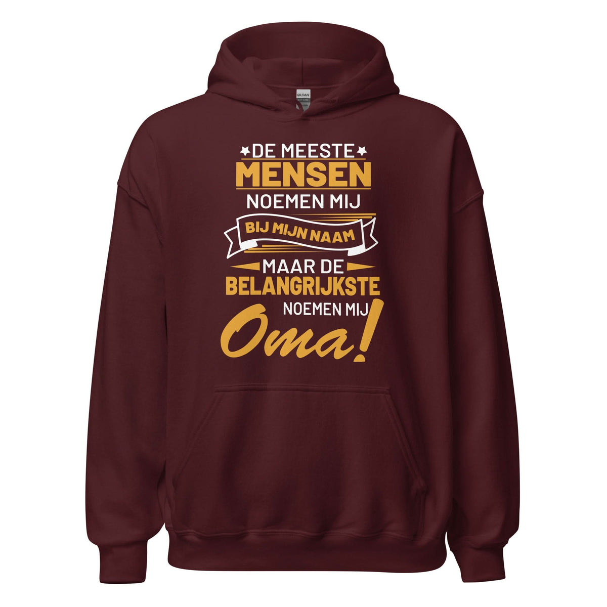 unisex hoodie ( belangrijkste noemen mij oma)
