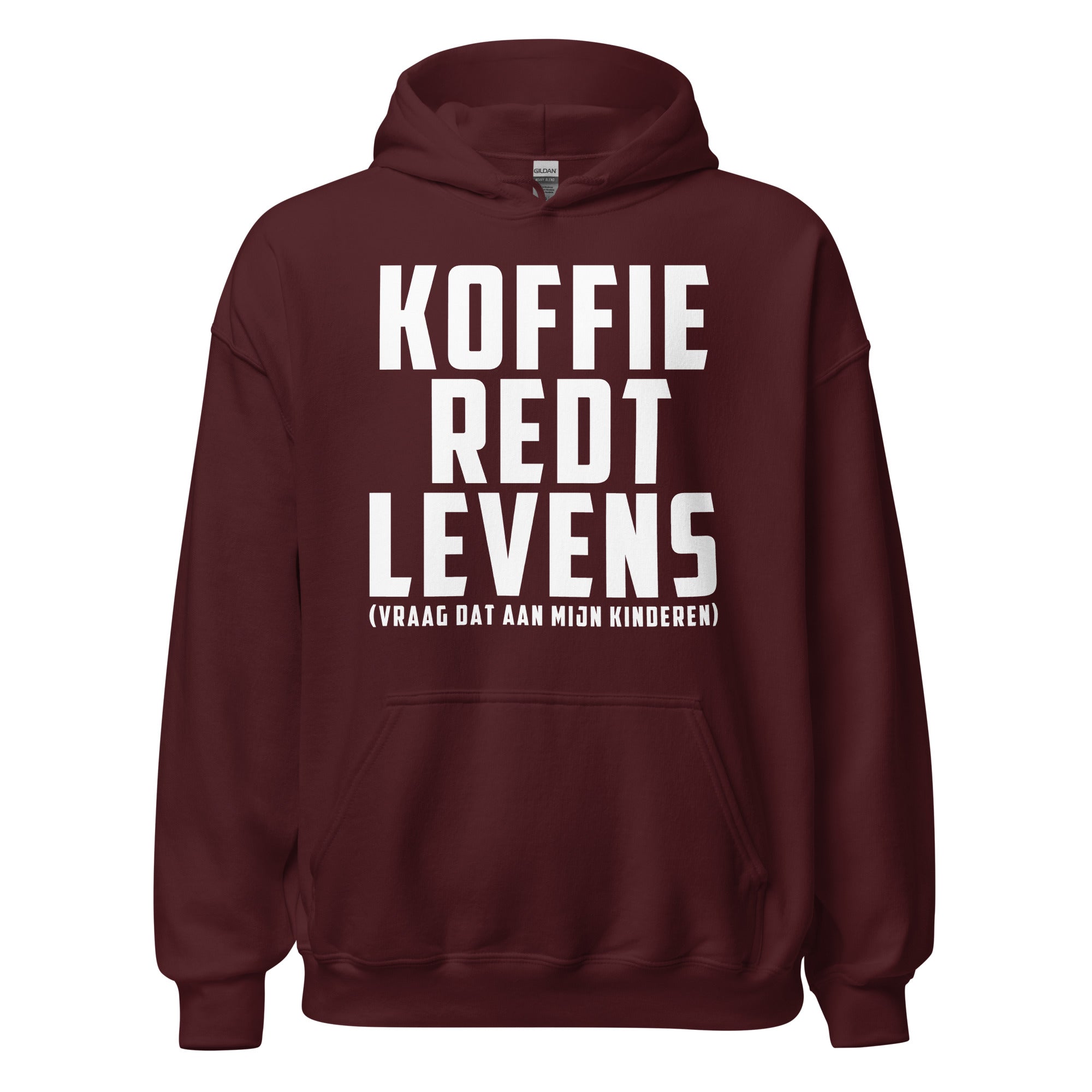 Unisex hoodie ( koffie redt levens)