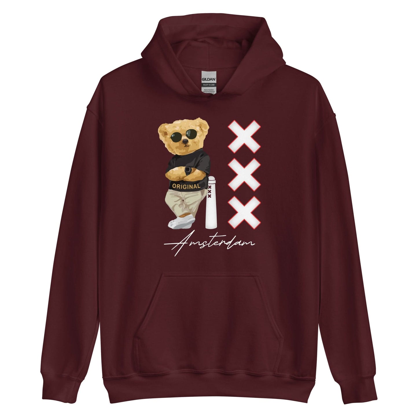 Unisex hoodie (Amsterdam Cool Bear)