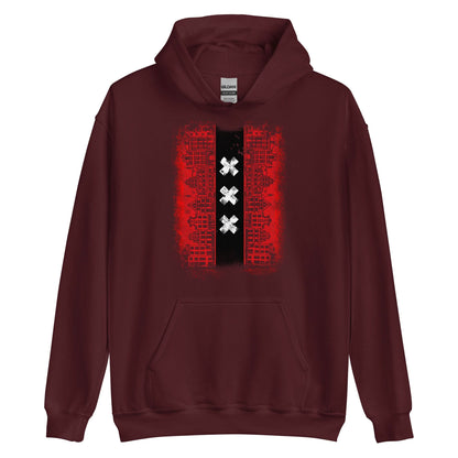 Unisex hoodie (Amsterdam Skyline Vlag)