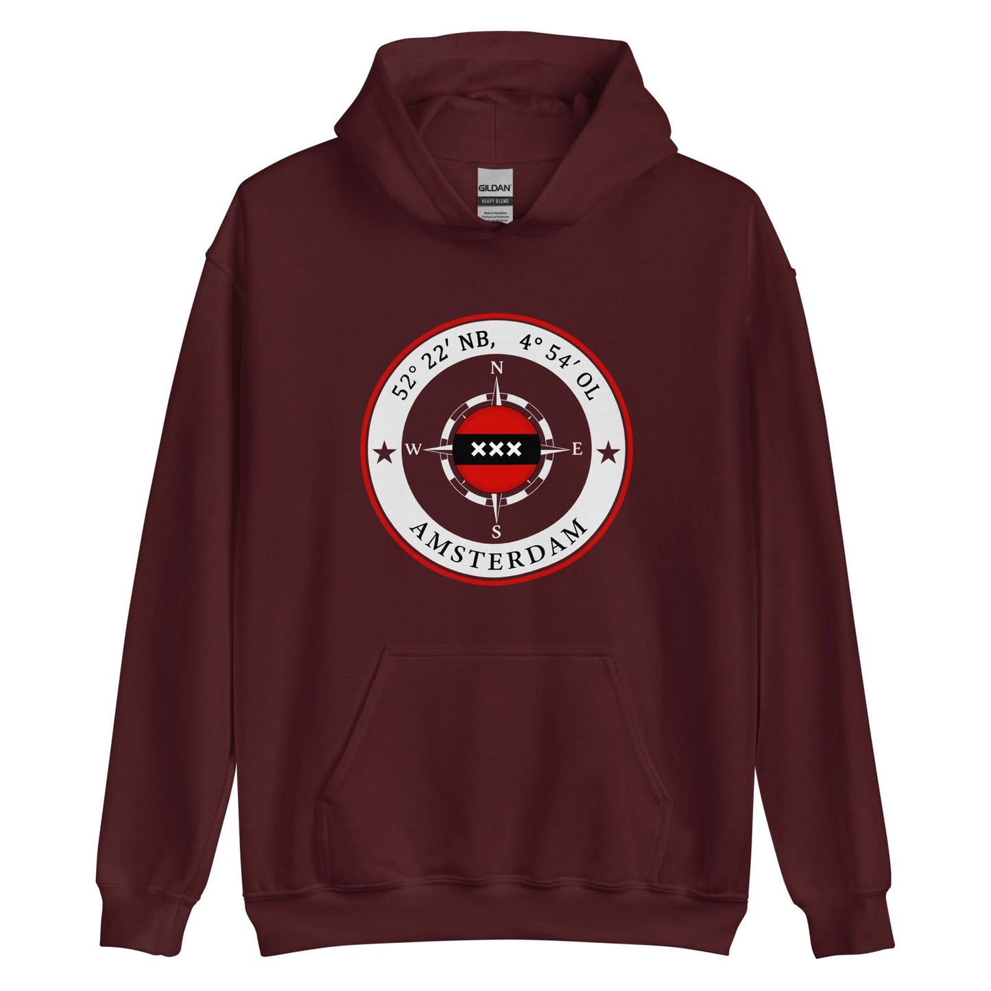 Unisex hoodie (Amsterdam Compass)