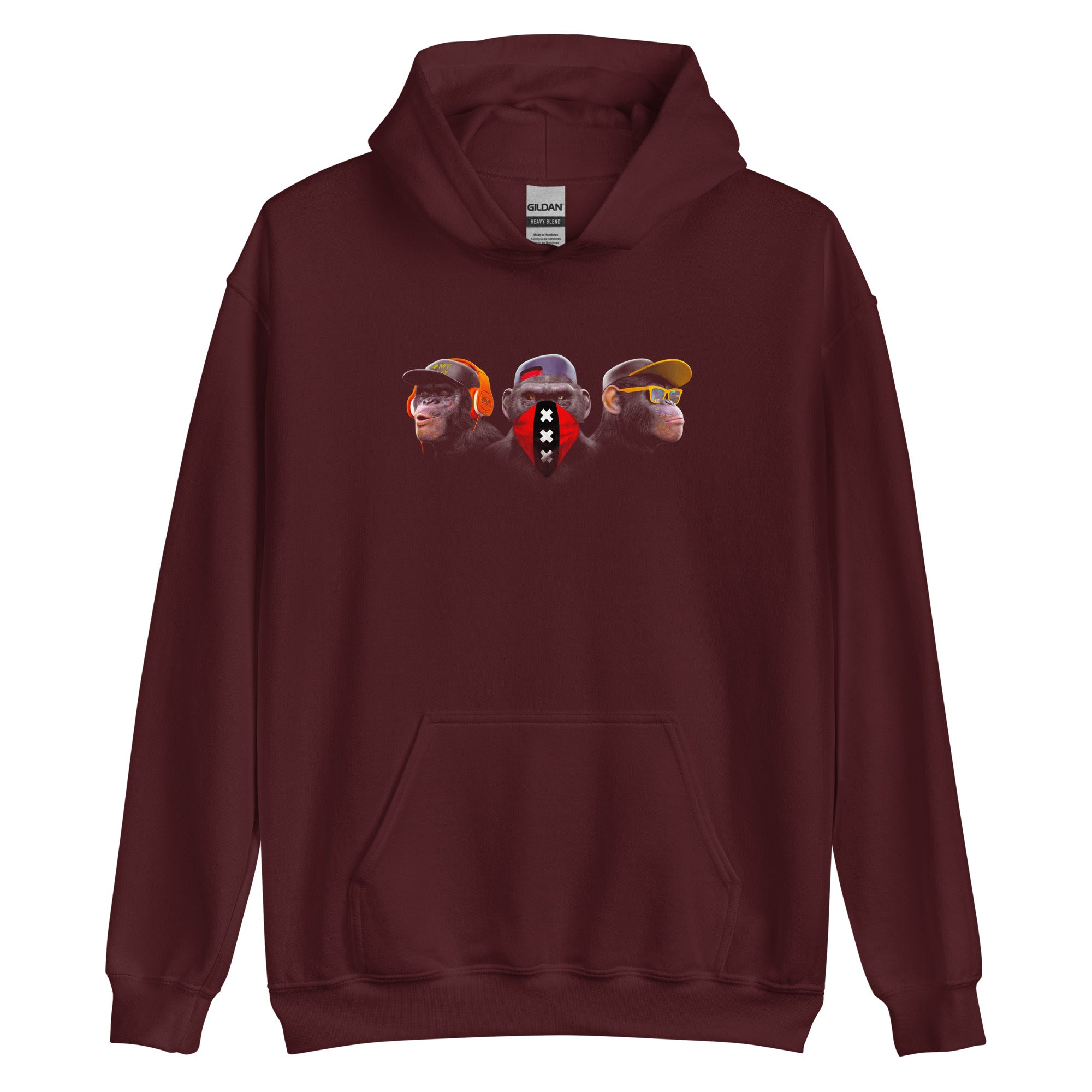 Unisex hoodie (Amsterdam Horen zien zwijgen)