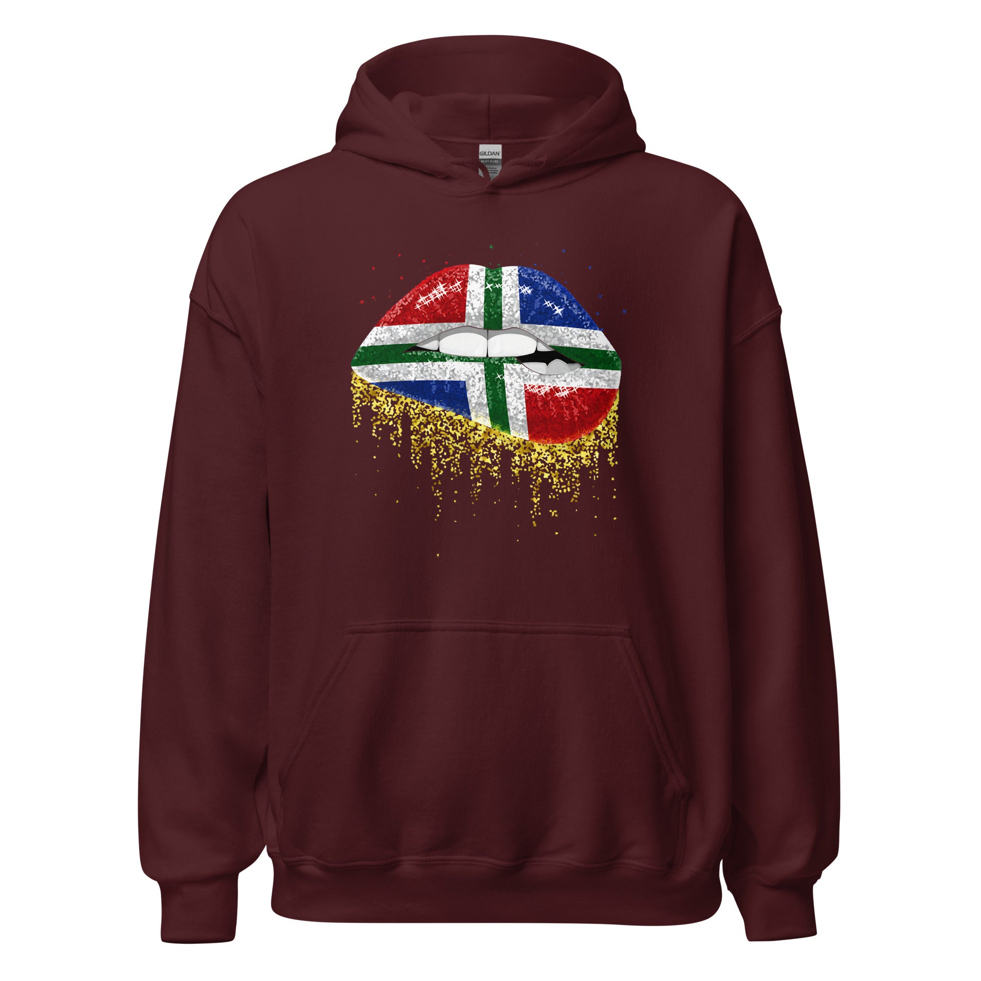 Unisex hoodie (Groningen Flag Lips)