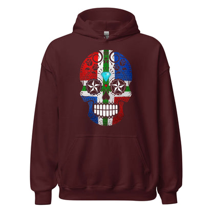 Unisex hoodie (Groningen Flag Skull)