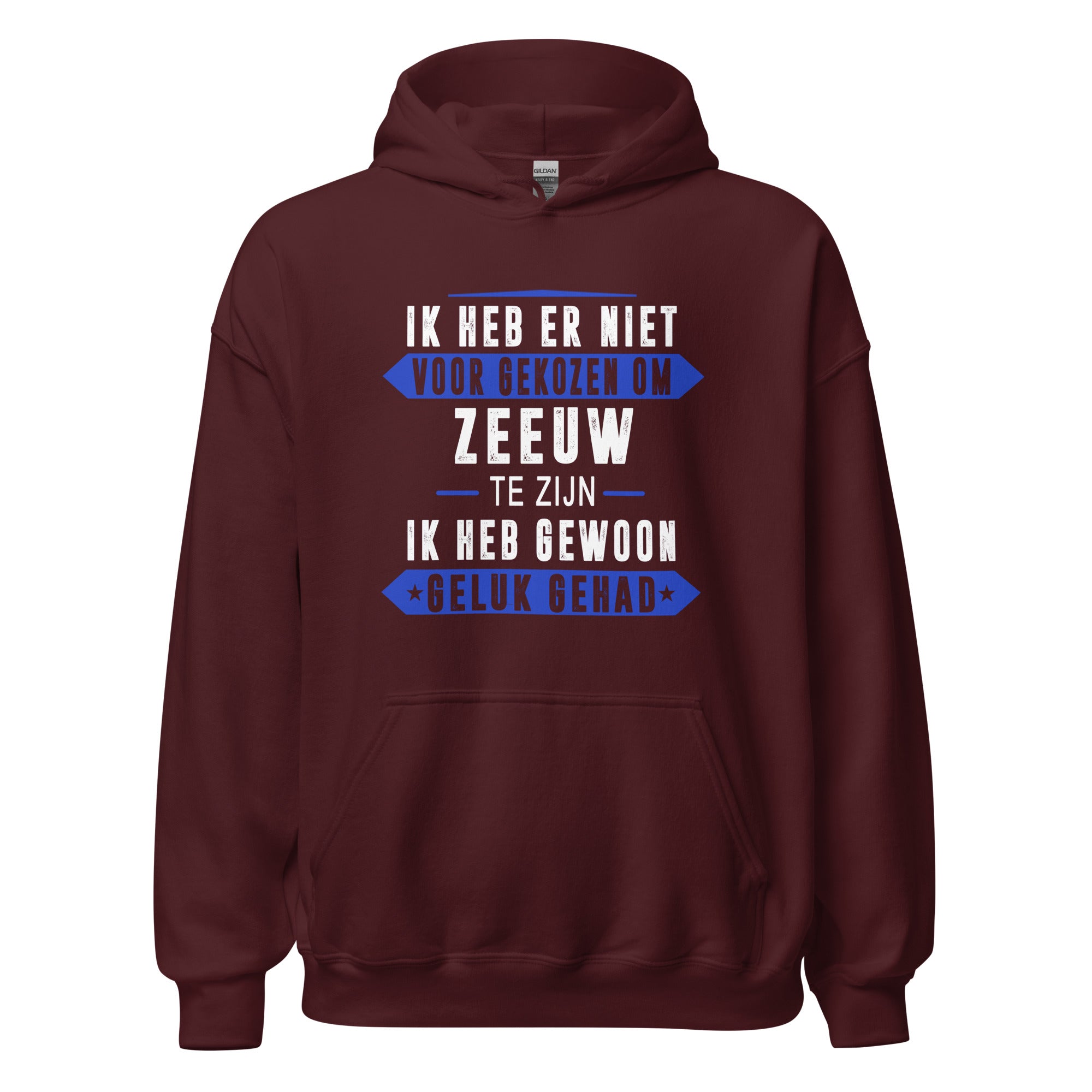 Unisex hoodie (Zeeland Ik Heb Geluk Gehad)