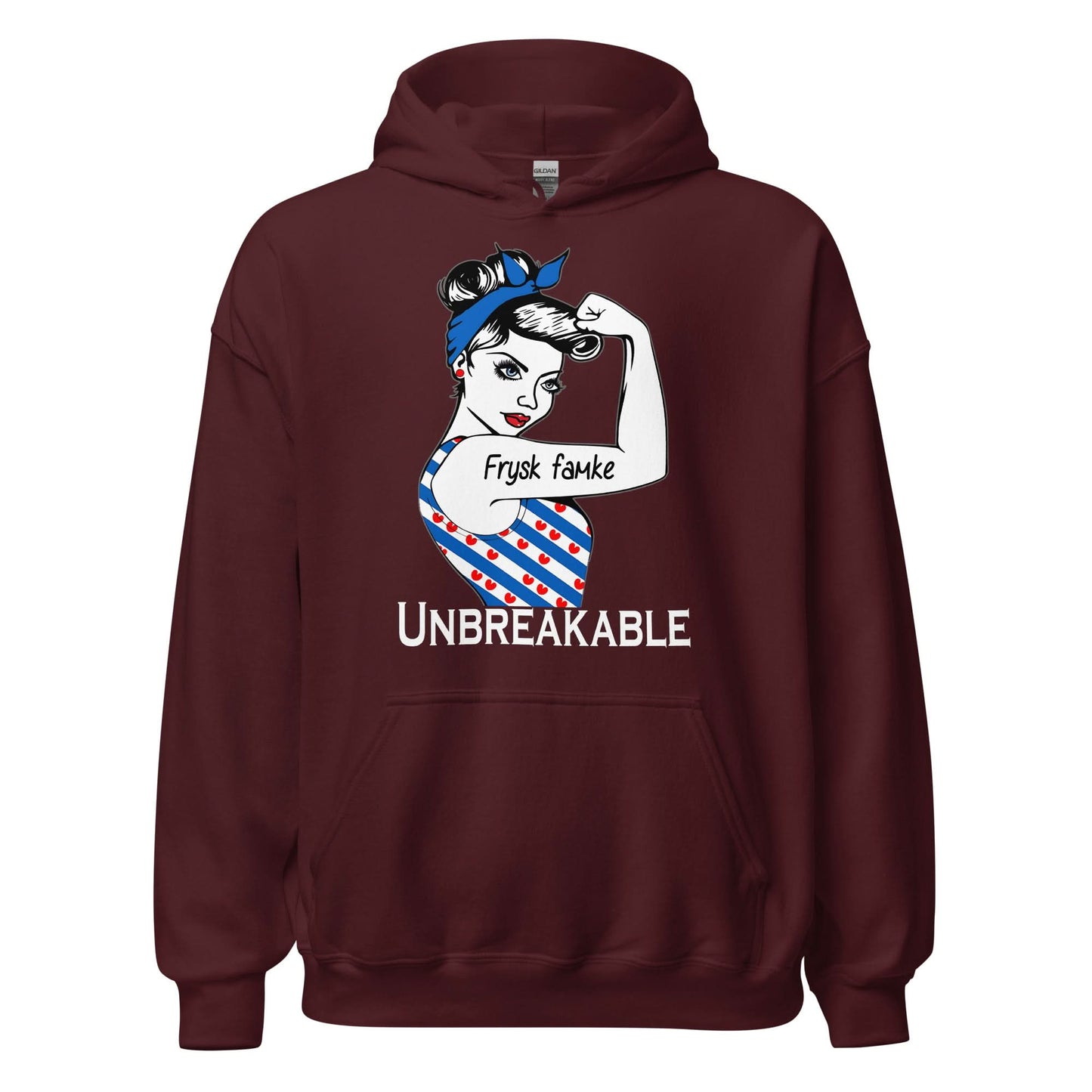 Unisex hoodie ( Frysk Famke)  Fries