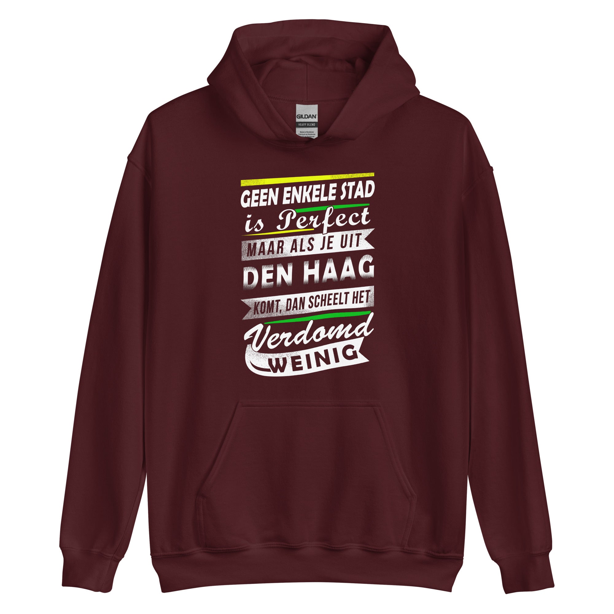 Unisex hoodie (Den Haag niemand is perfect)