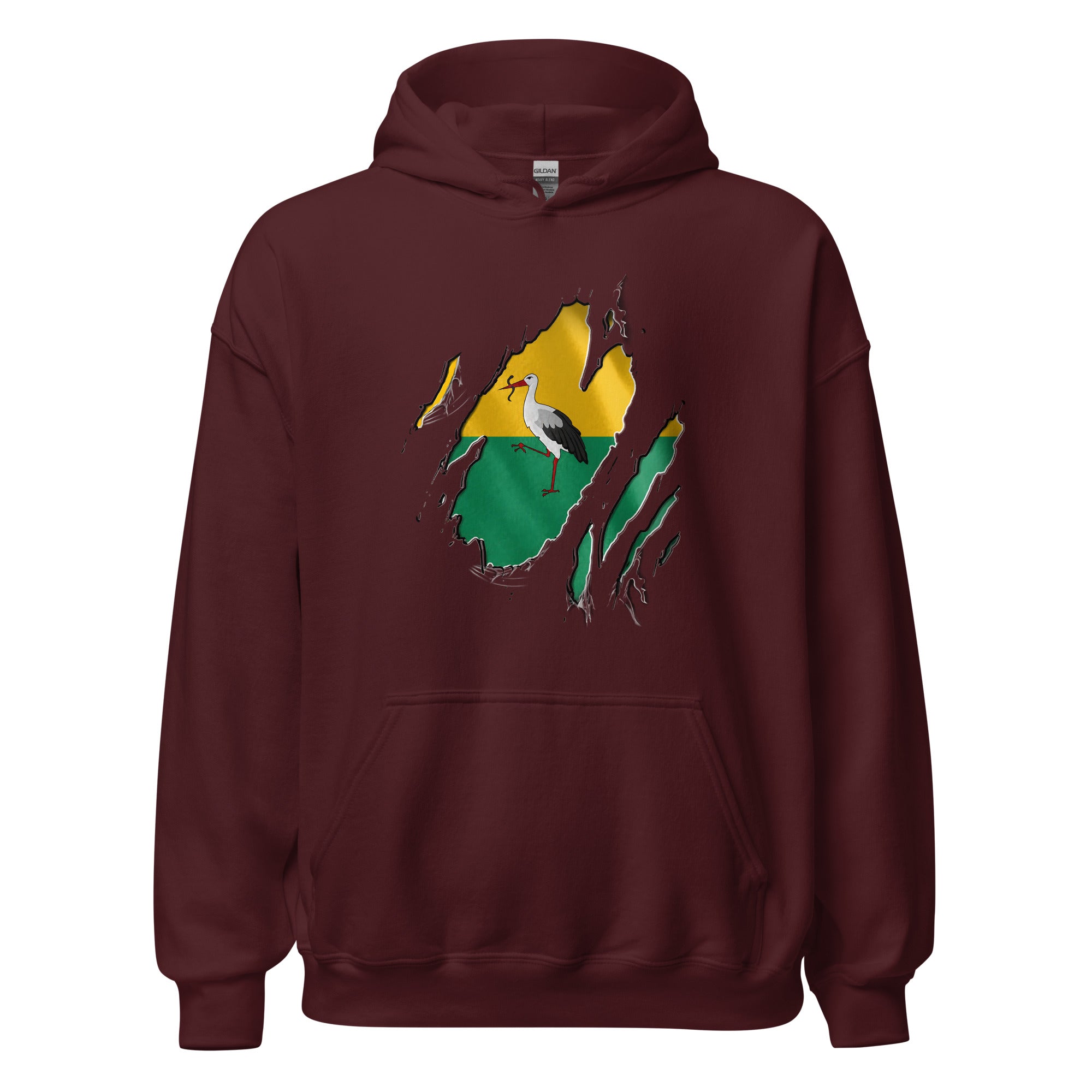 Unisex hoodie (Den Haag vlag Reigers)