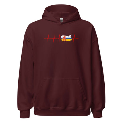 Unisex hoodie (Limburg Vlag Hartslag)