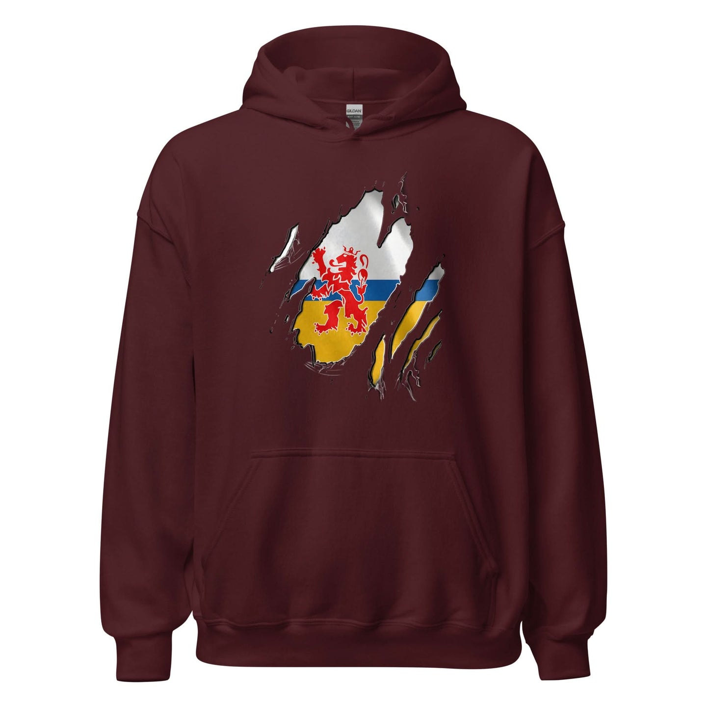 Unisex hoodie (Limburgse vlag)