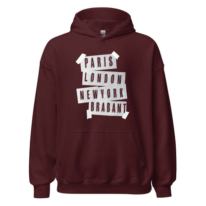 Unisex hoodie (Parijs, Londen, New york. Brabant!)