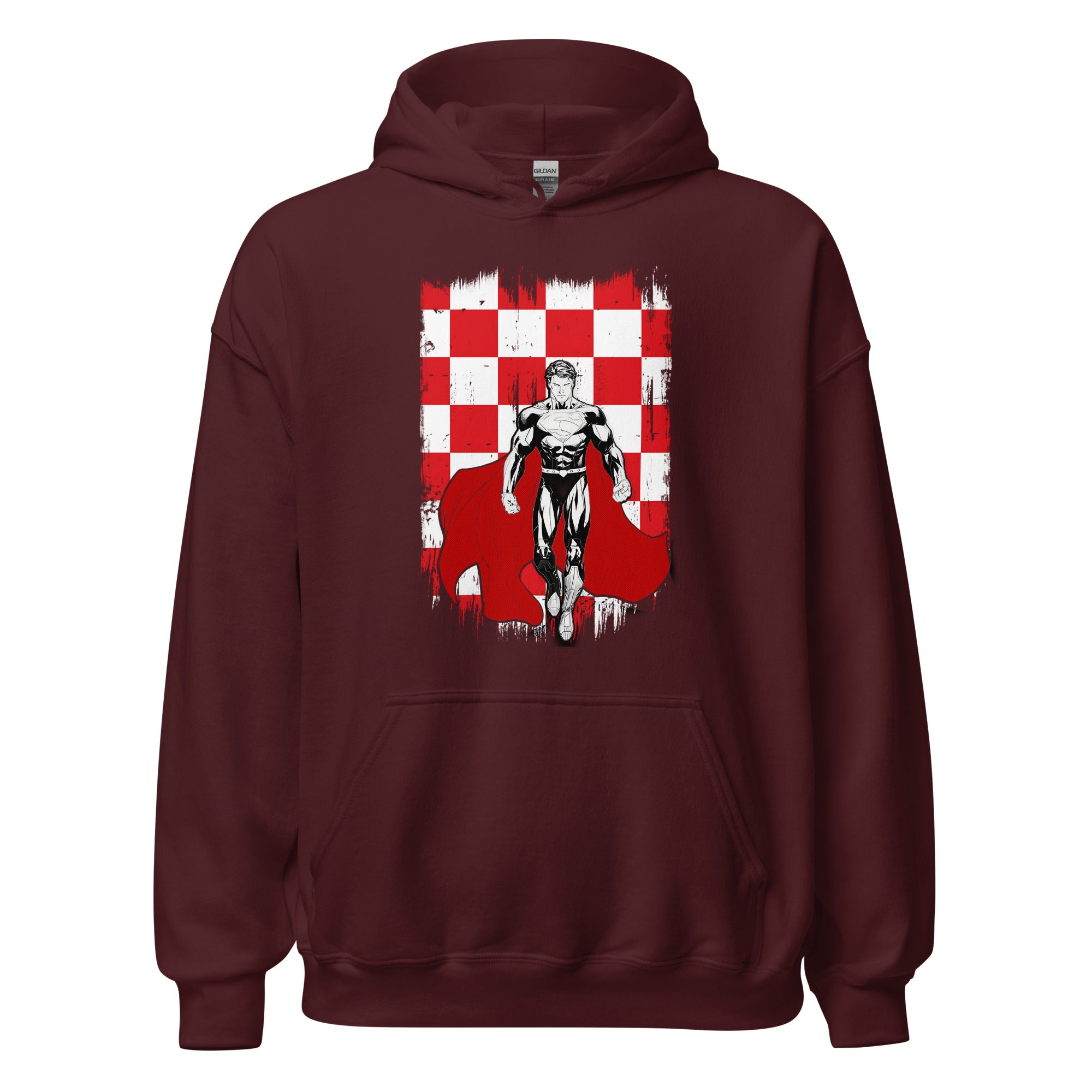 Unisex hoodie (Superman in Brabantse vlag)