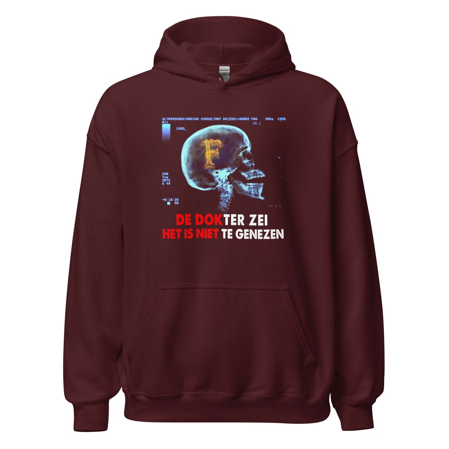 Unisex hoodie (Het is niet te genezen) 010