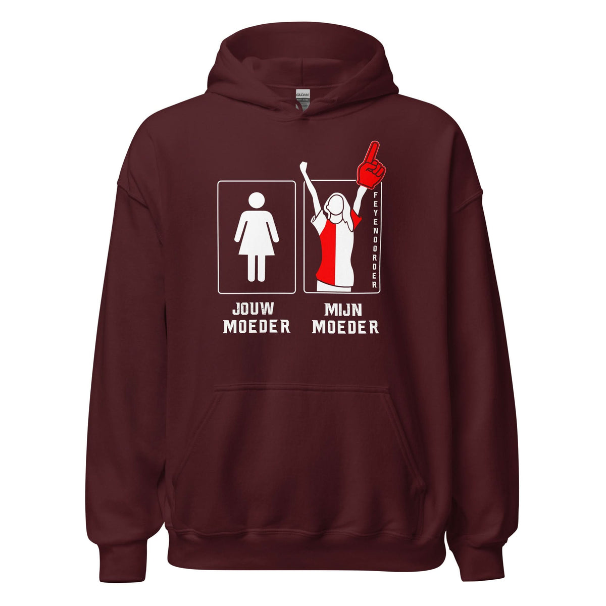 Unisex hoodie (Jouw moeder, mijn moeder) 010