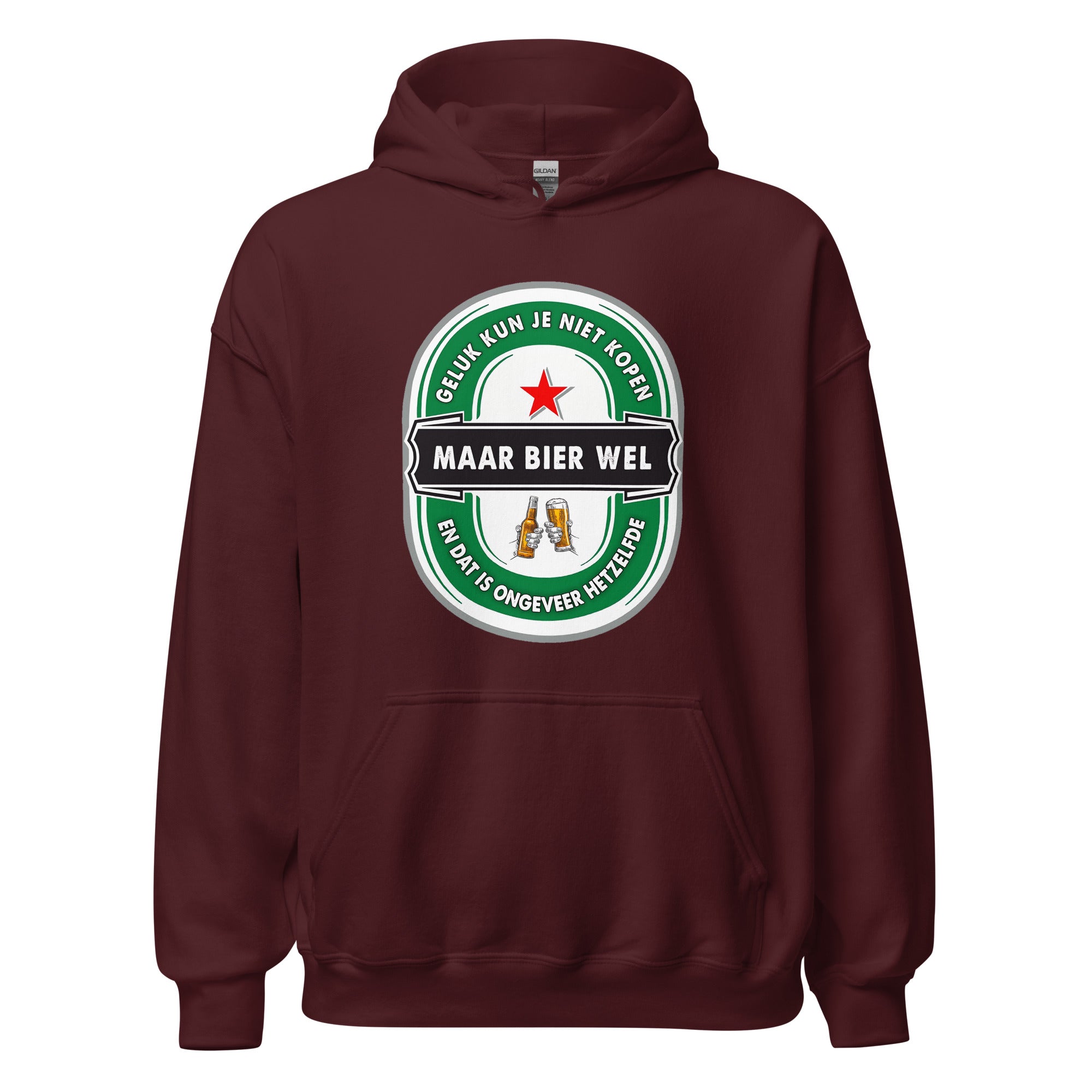 Unisex hoodie (Geluk Kun Je Niet Kopen Maar Bier Wel)