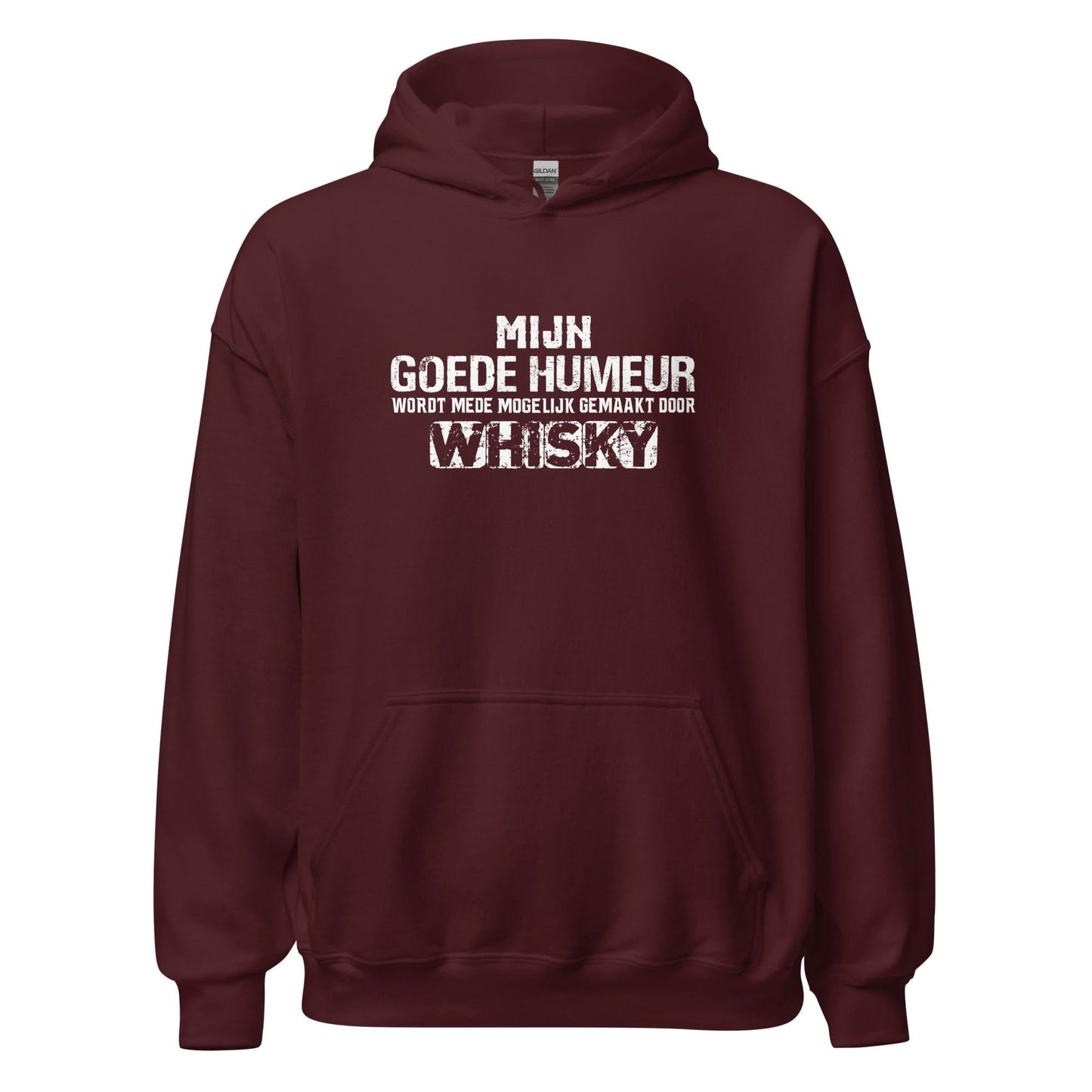 Unisex hoodie (Mijn Goede Humeur Wordt Mede Mogelijk Gemaakt Door Whisky)