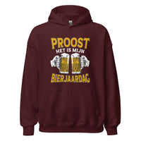 Unisex hoodie (Proost het Is Mijn Bierjaardag)