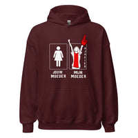 Unisex hoodie (Ajacied- mijn moeder, jouw moeder)