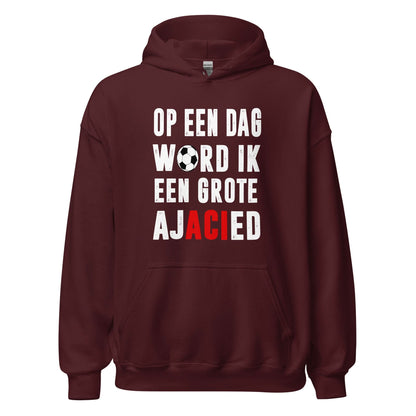Unisex hoodie (Op een dag word Ik een grote Ajacied)