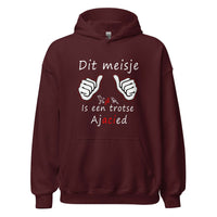 Unisex hoodie (Dit meisje is een trotse Ajacied)