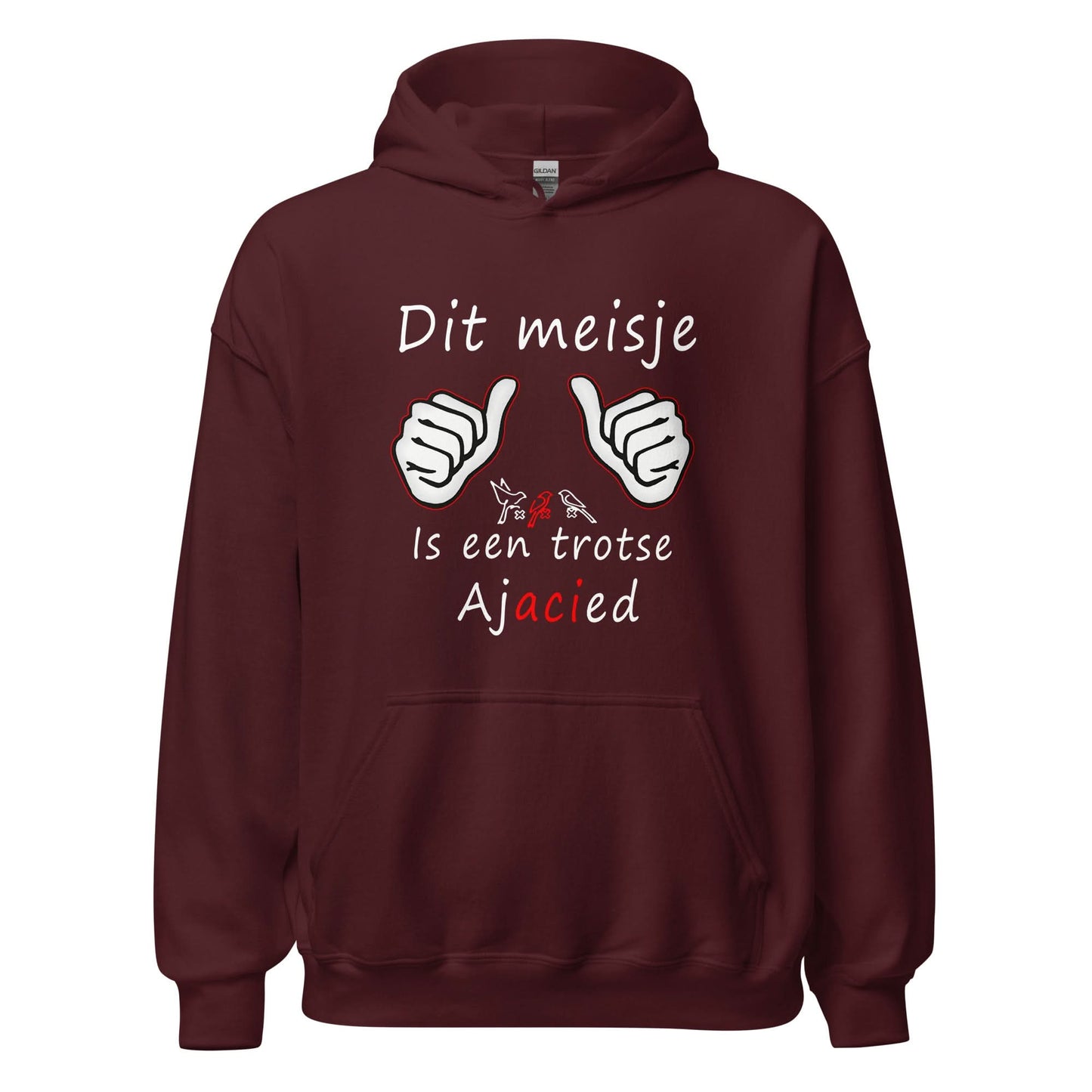 Unisex hoodie (Dit meisje is een trotse Ajacied)