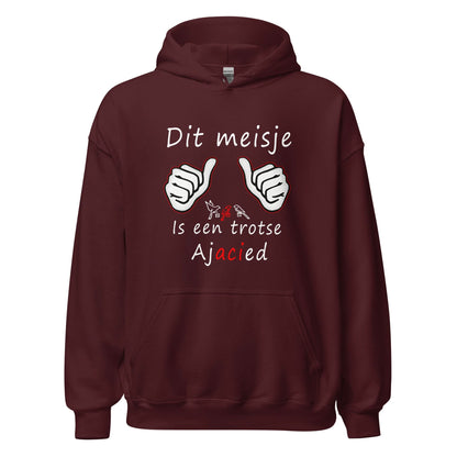 Unisex hoodie (Dit meisje is een trotse Ajacied)