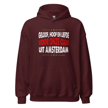 Unisex hoodie (Geloof, hoop en liefde...) Ajacied