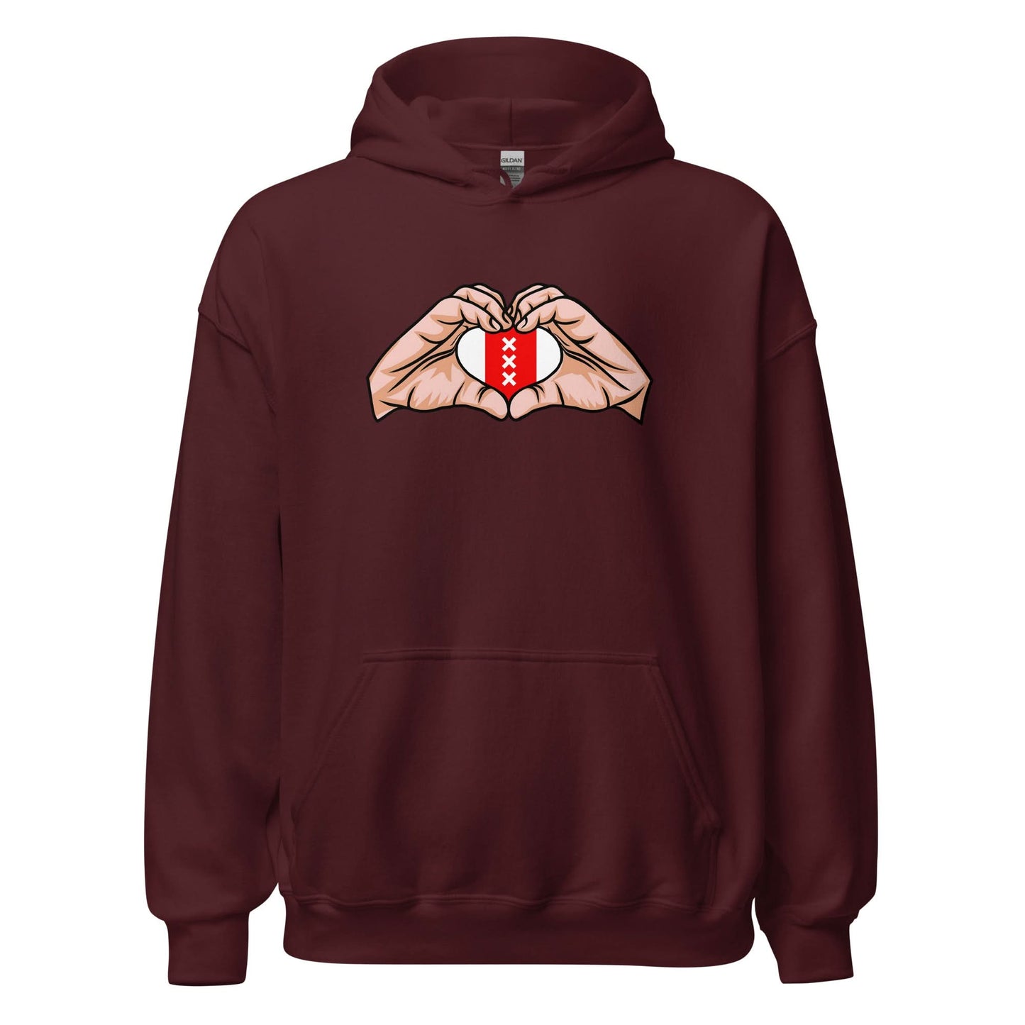 Unisex hoodie (Ajacied Love) Amsterdam