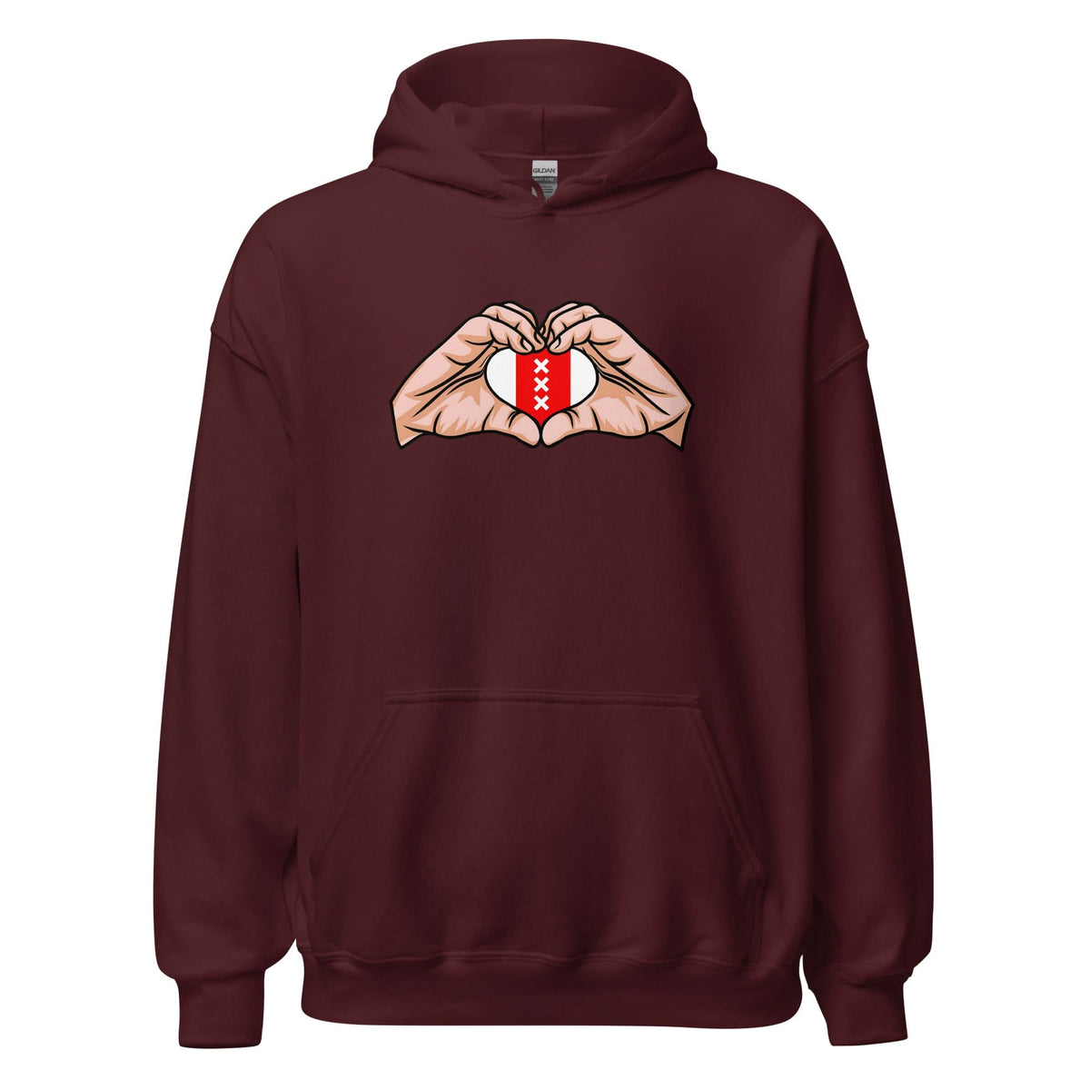 Unisex hoodie (Ajacied Love) Amsterdam