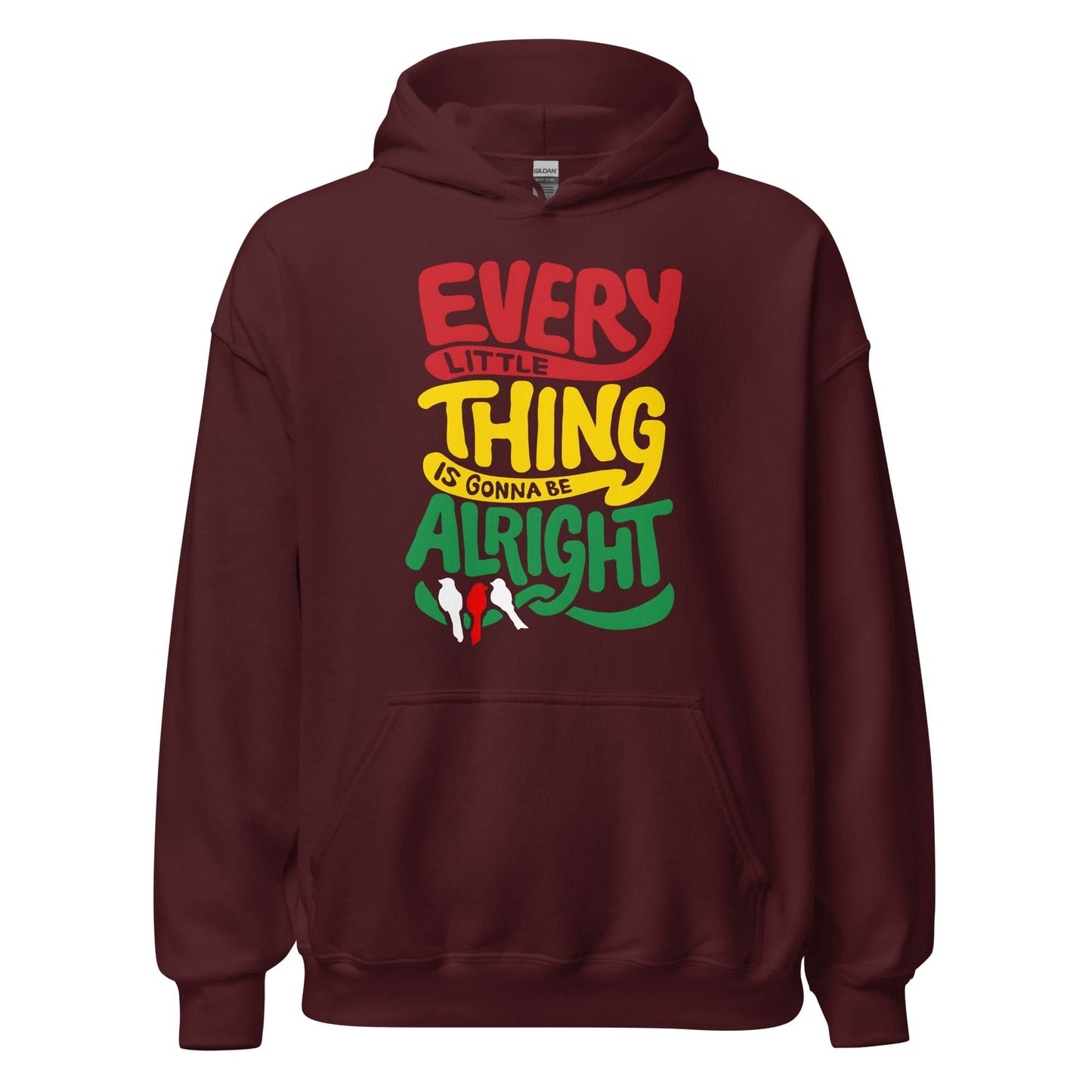 Unisex hoodie (Every little thing is gonna be alright) ajacied