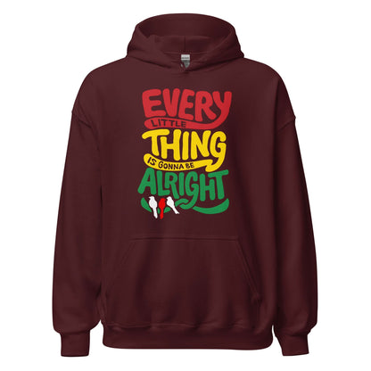 Unisex hoodie (Every little thing is gonna be alright) ajacied